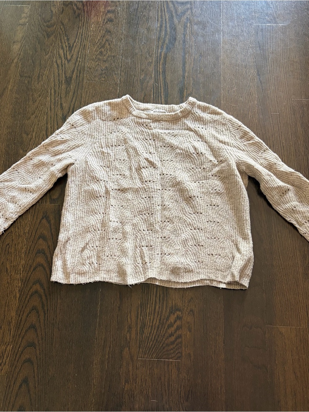 Only Cream Knit Crewneck Sweater - Women